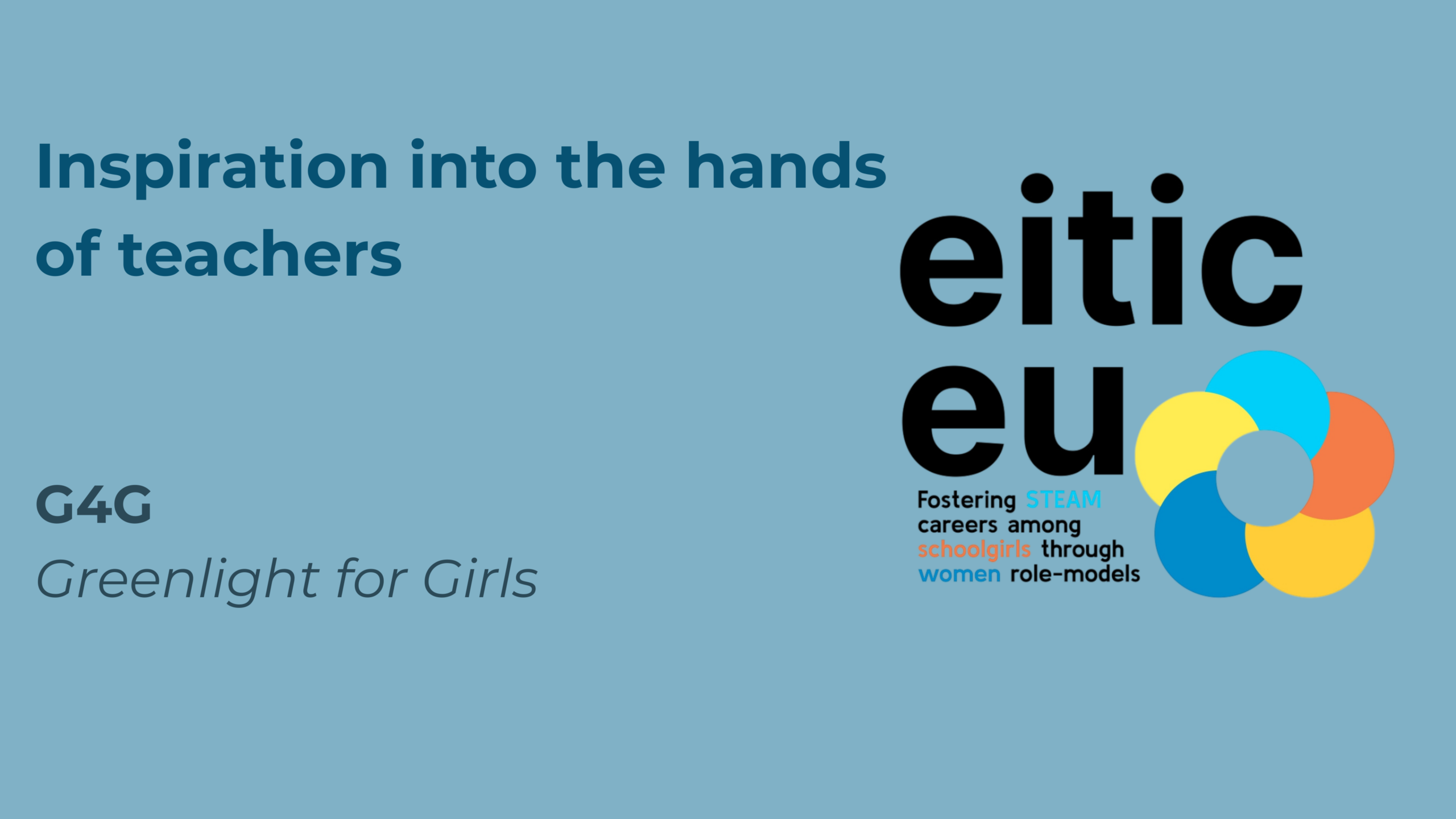 Inspiration into the hands of teachers