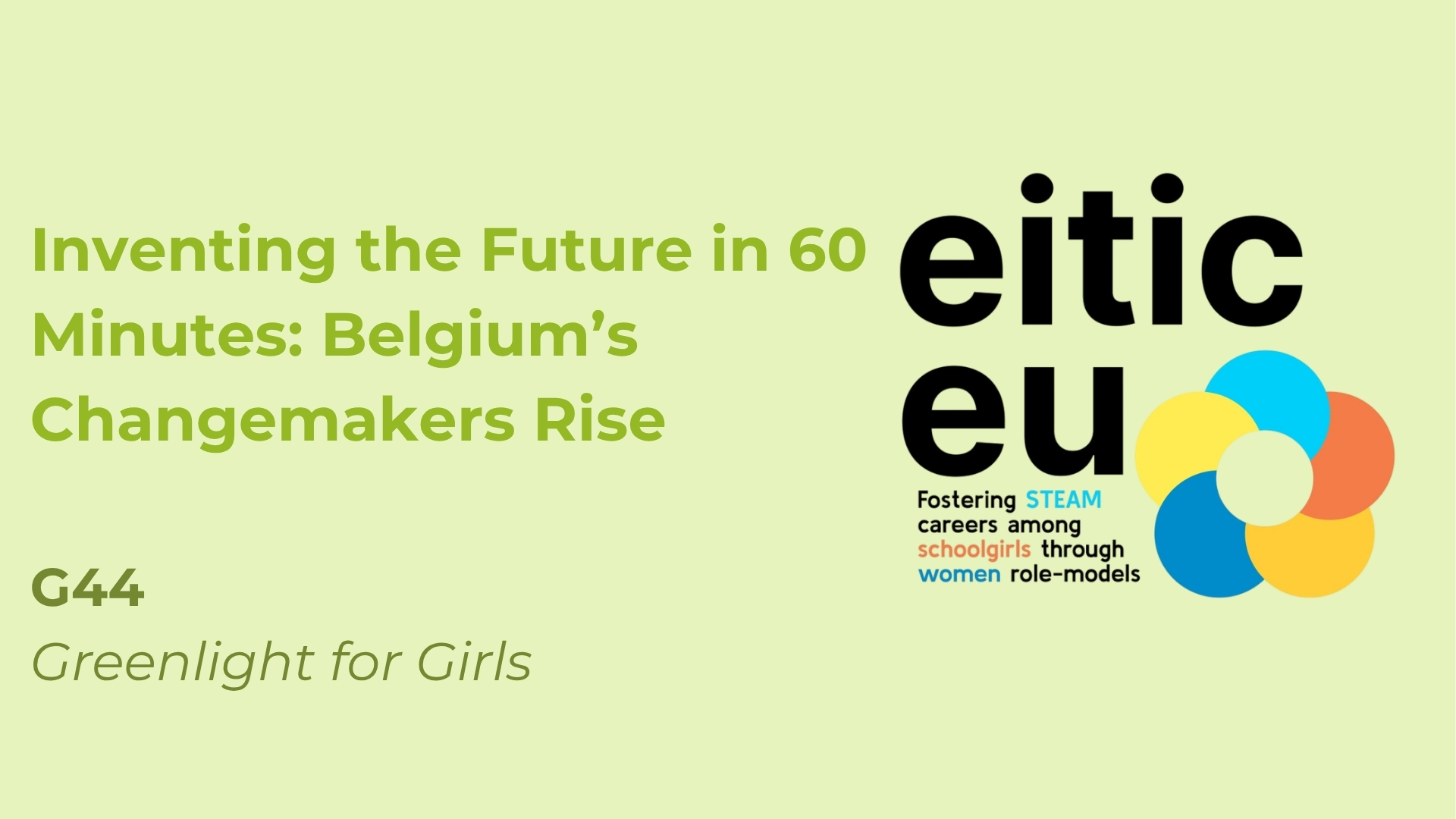 Inventing the Future in 60 Minutes: Belgium’s Changemakers Rise